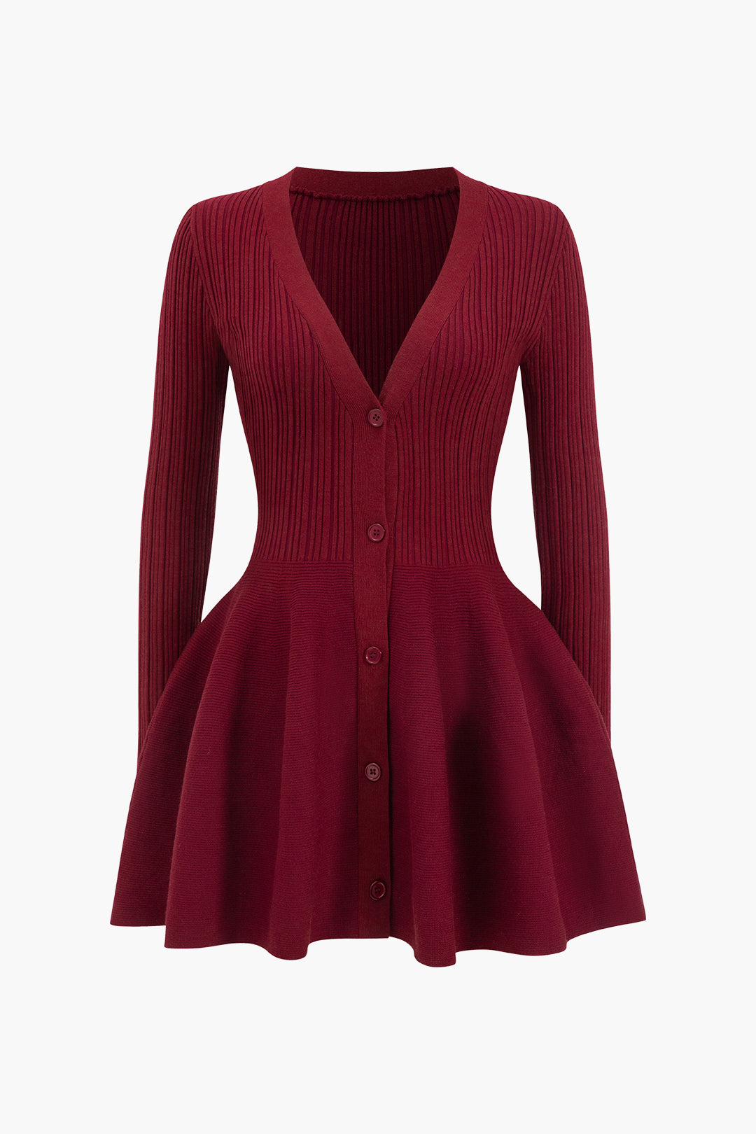 Janice - Knit Puff Hem Sweater