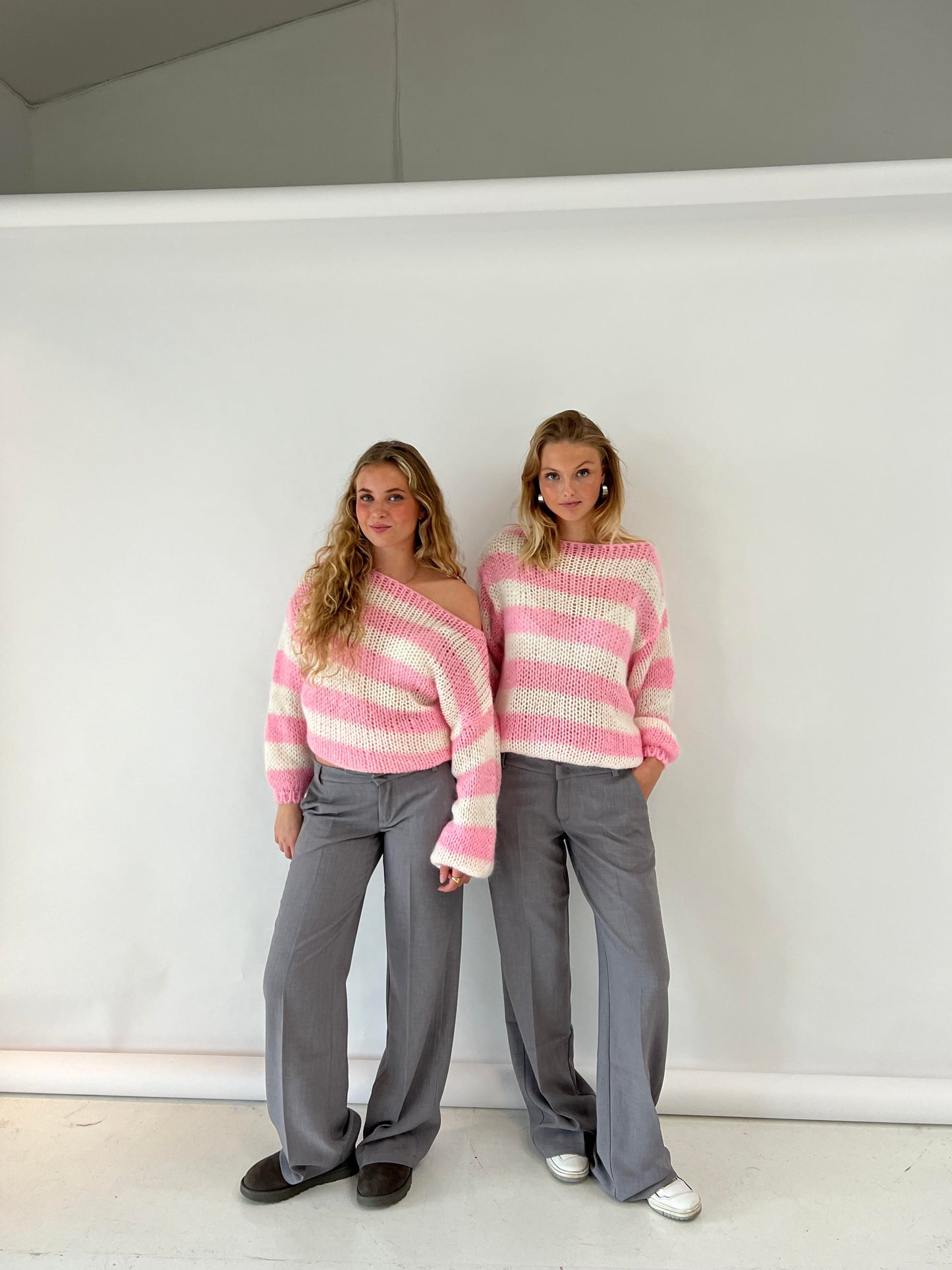 Harper - Contrast Stripped Loose-fit Sweater