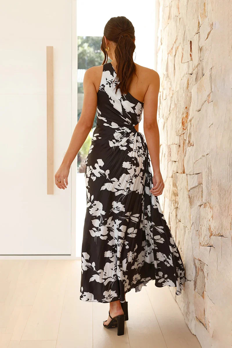 Laken Maxi Dress - Black/white