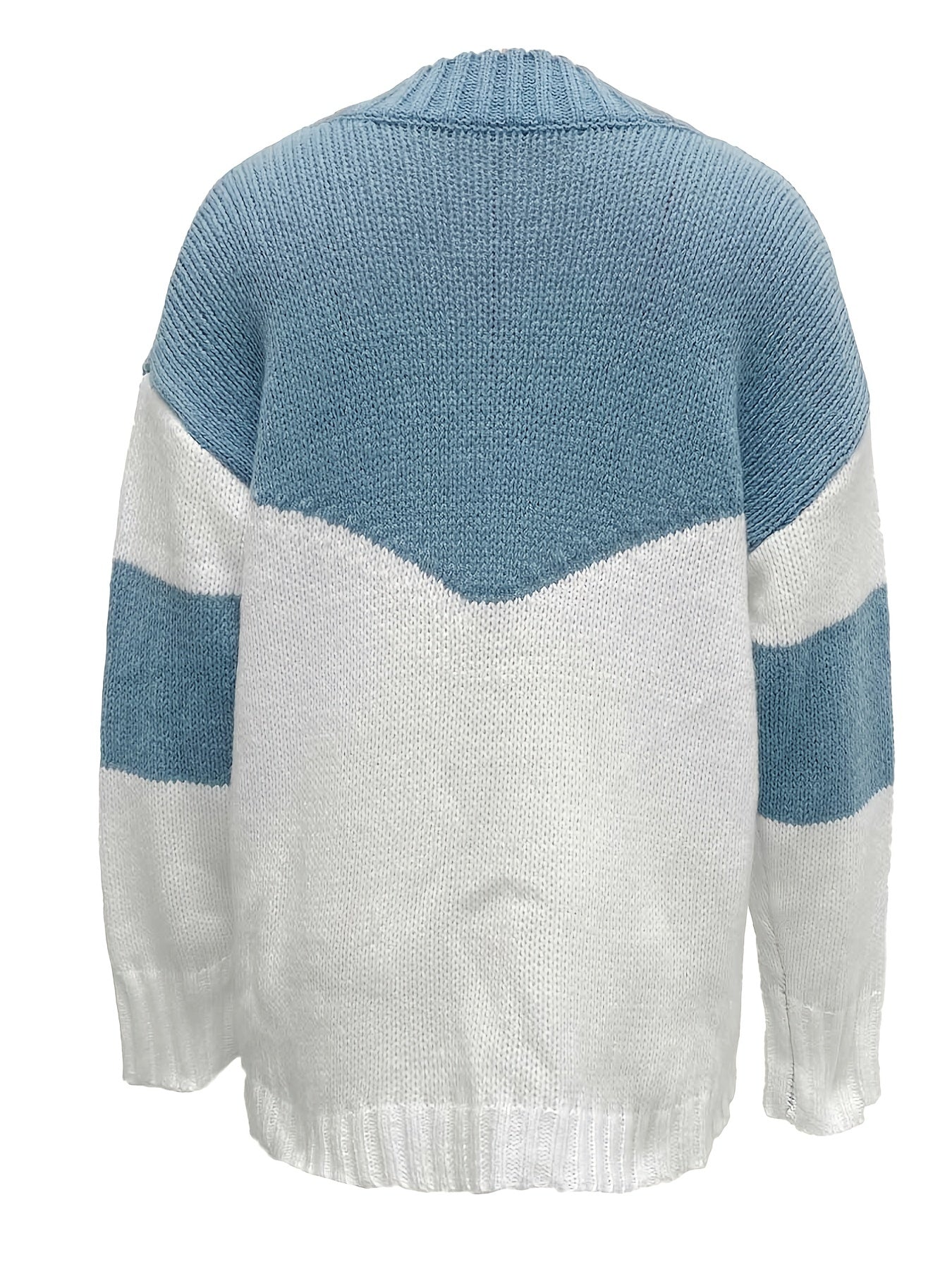 V Neck Long Sleeve Sweater Dt4974
