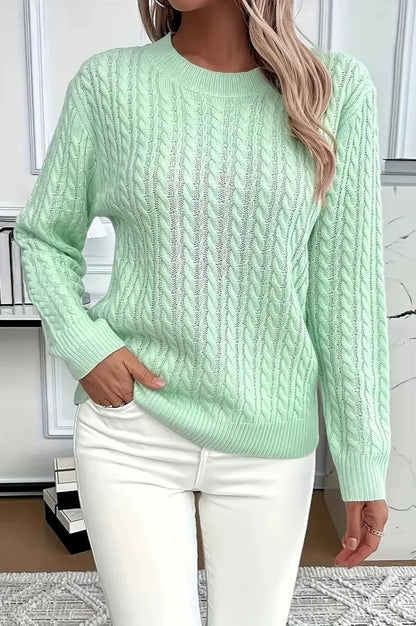 Round Neck Knit Sweater