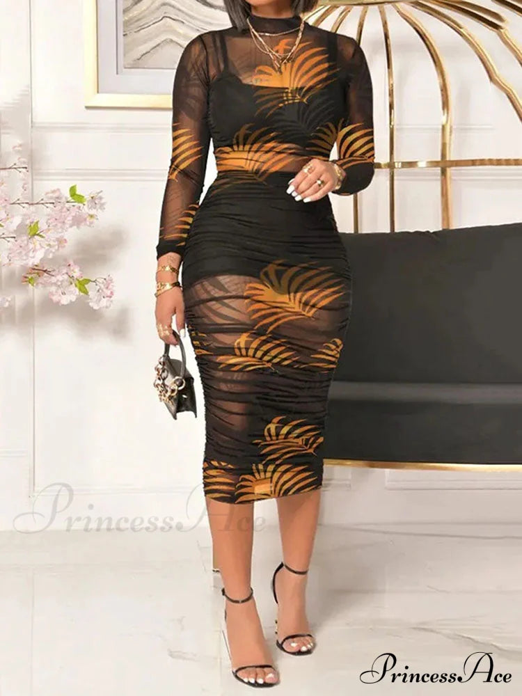 3d Choker Detail Strapless Classic Bodycon Party Midi Dress - Turquoise