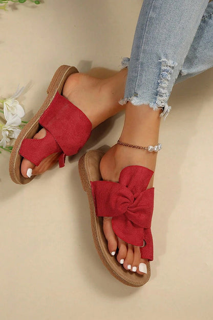Bow Soft Bottom Beach Sandals
