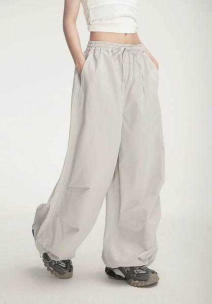 Balloon Drawstring Palazzo Pants