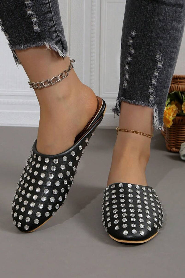 Full Diamond Round Toe Mary Jane Dance Shoes