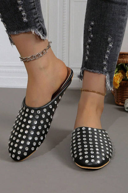 Full Diamond Round Toe Mary Jane Dance Shoes