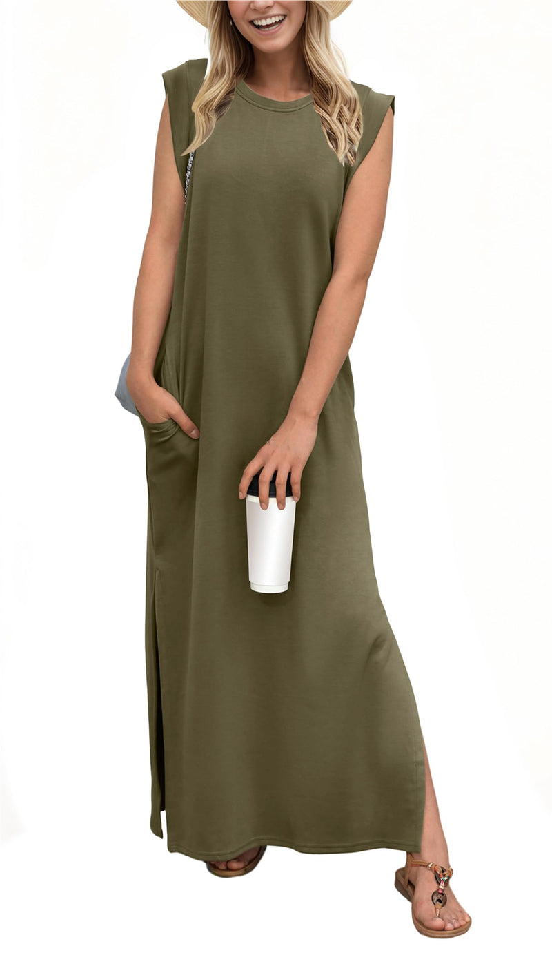 Finley - Relaxed Elegance Wrinkle-free Maxi Dress