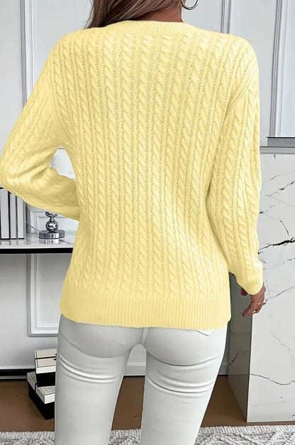 Round Neck Knit Sweater