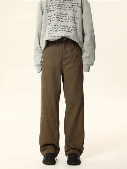 Wide-leg Workwear-style Pants