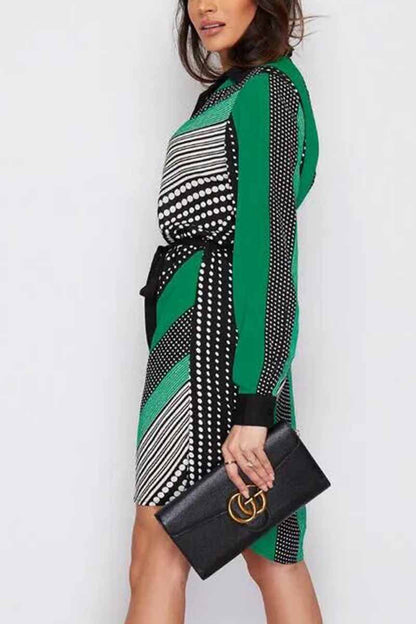 Contrasting Dress (2 Colors)