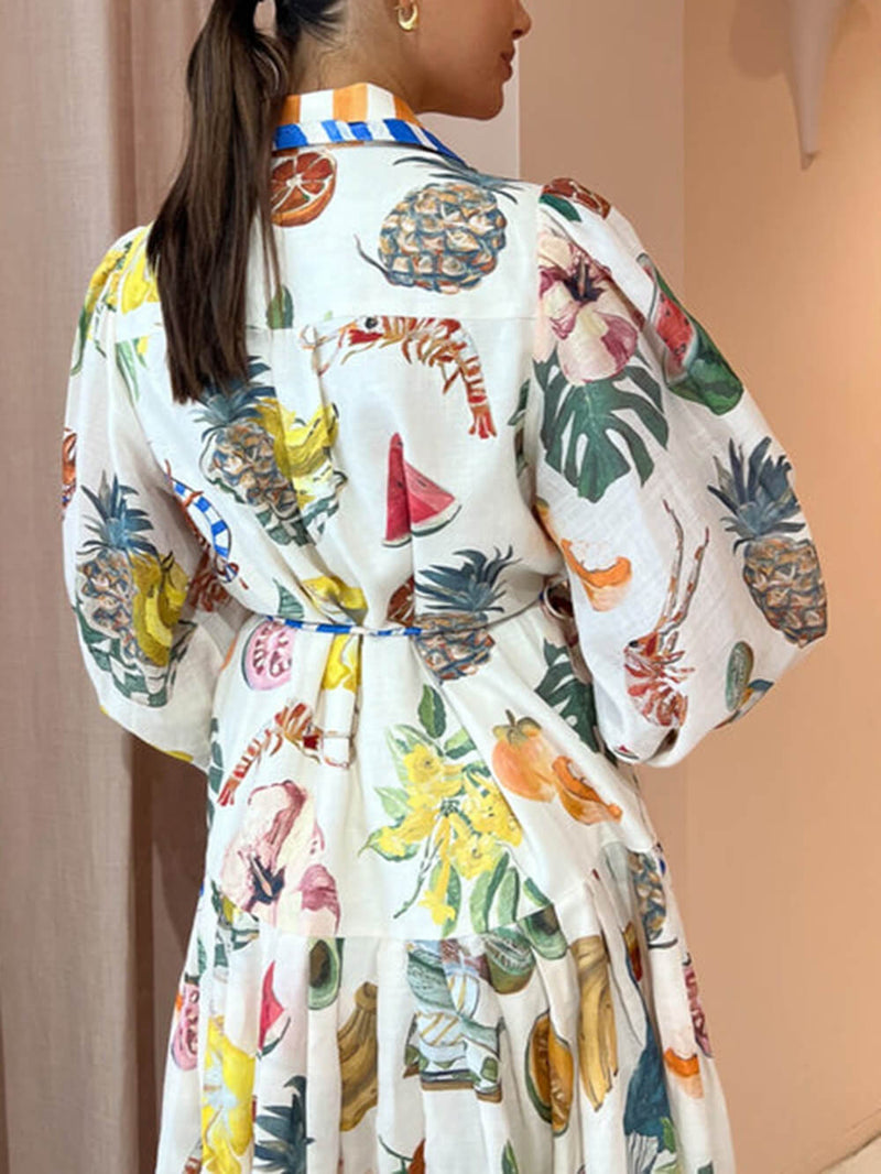 Theo Shirtdress in Multi