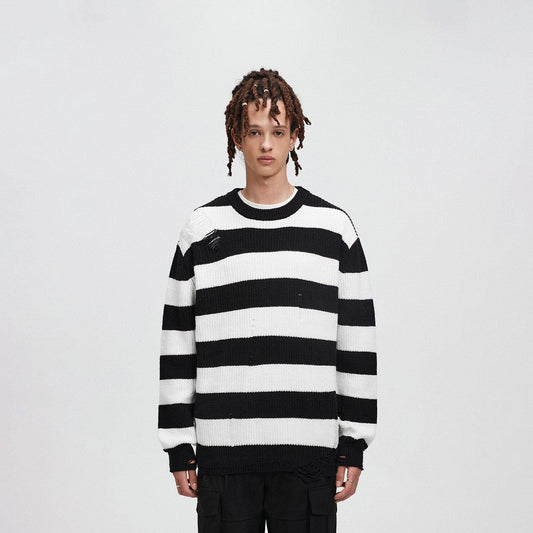 Striped Knit Sweater