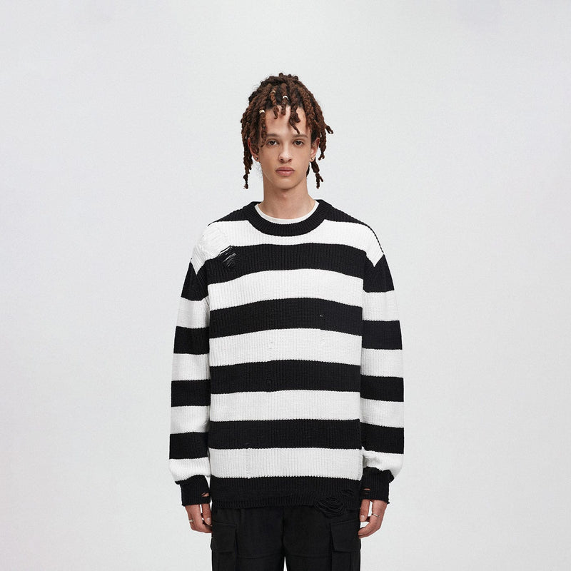 Striped Knit Sweater
