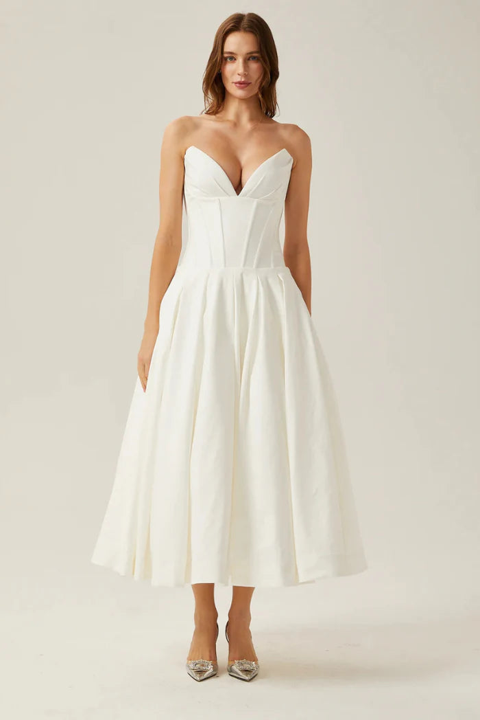 Lorelei | Corset Midi Dress