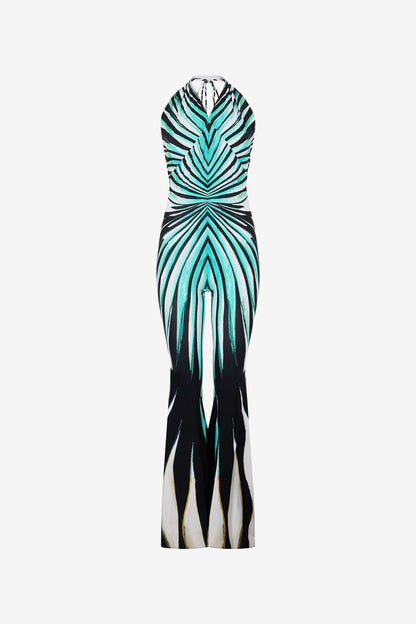 Ray of Sea Print Jumpsuit