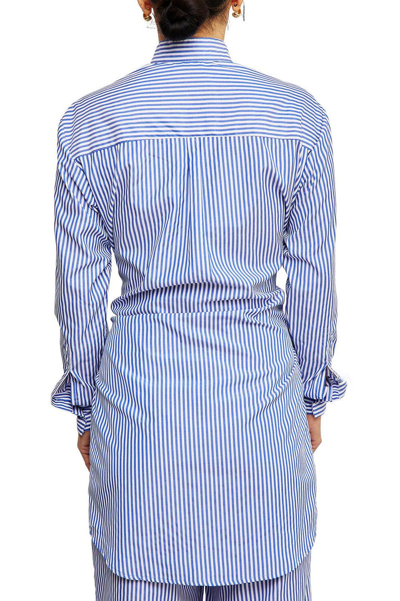 Blue Bar Skirt Set