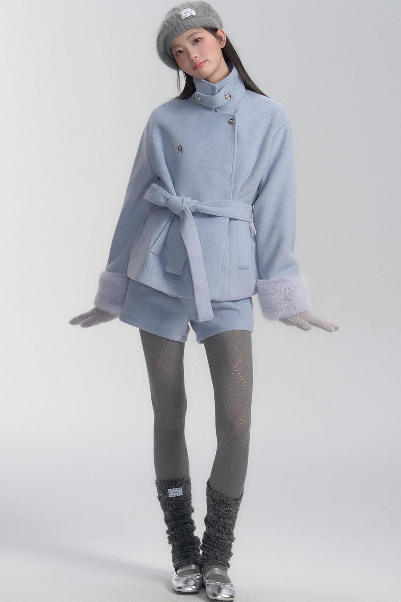 Winter Frost Coat and Short Set-up