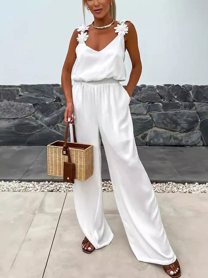 Shoulder Drape Jumpsuits
