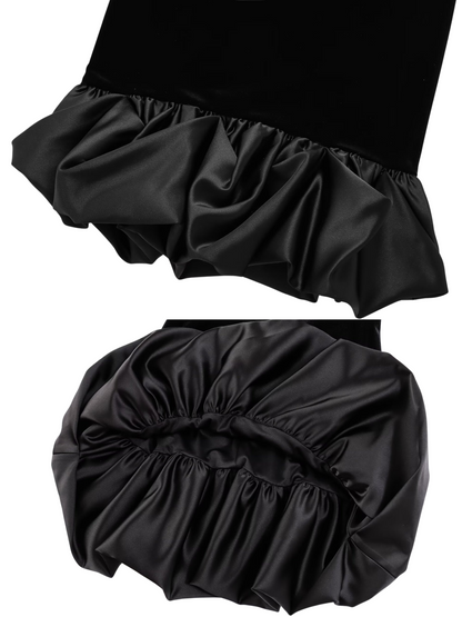 Catherine Velvet Backless Mini Dress