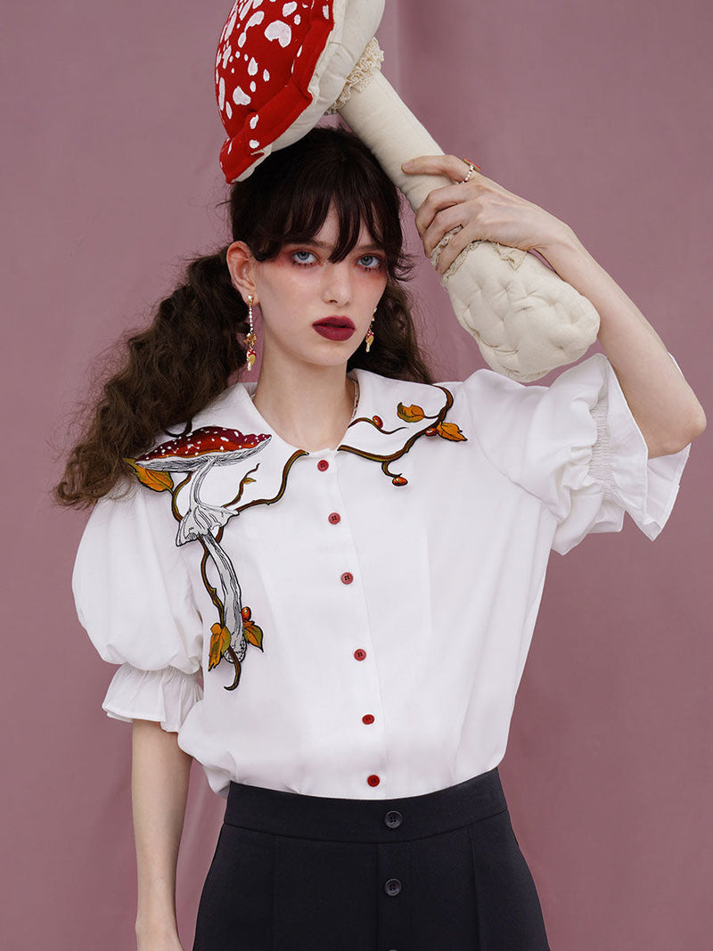 Magical Mushroom Meadow Blouse