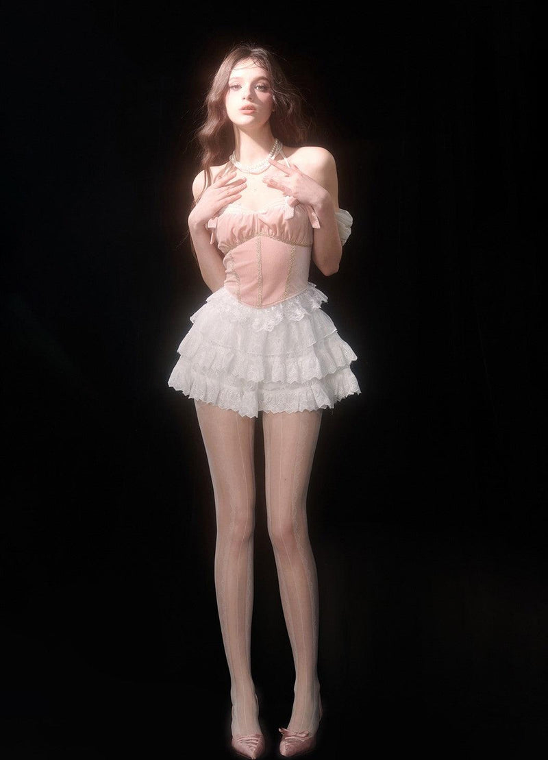 White Lace Ballet-inspired Cake Skirt