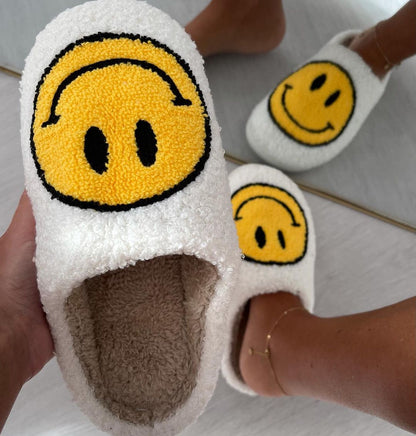 Smiley Plush Slippers