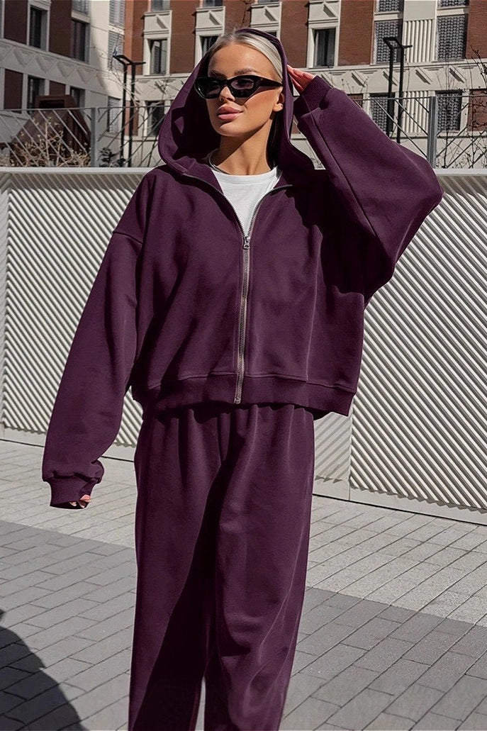 Hooded Sweatshirt and Jogger Two Piece Set