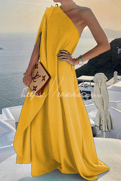 Alyse One Shoulder A-line Maxi Dress