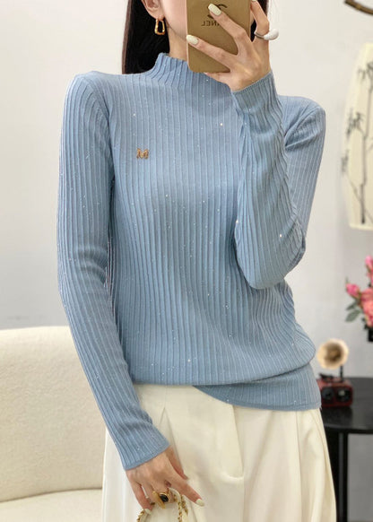 Stylish Red O Neck Sequins Wool Knit Sweater Fall Qc026
