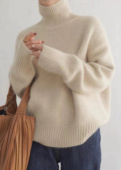 Cozy Grey Turtleneck Sweater - Comfort