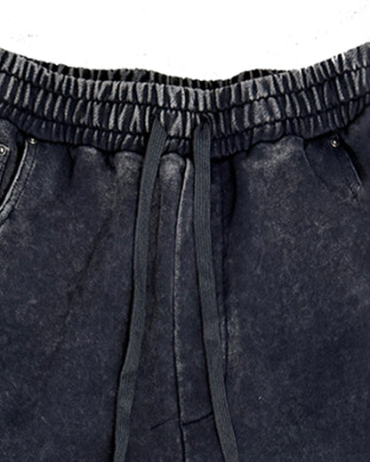 Pin Badges Velvet Wide-leg Pants