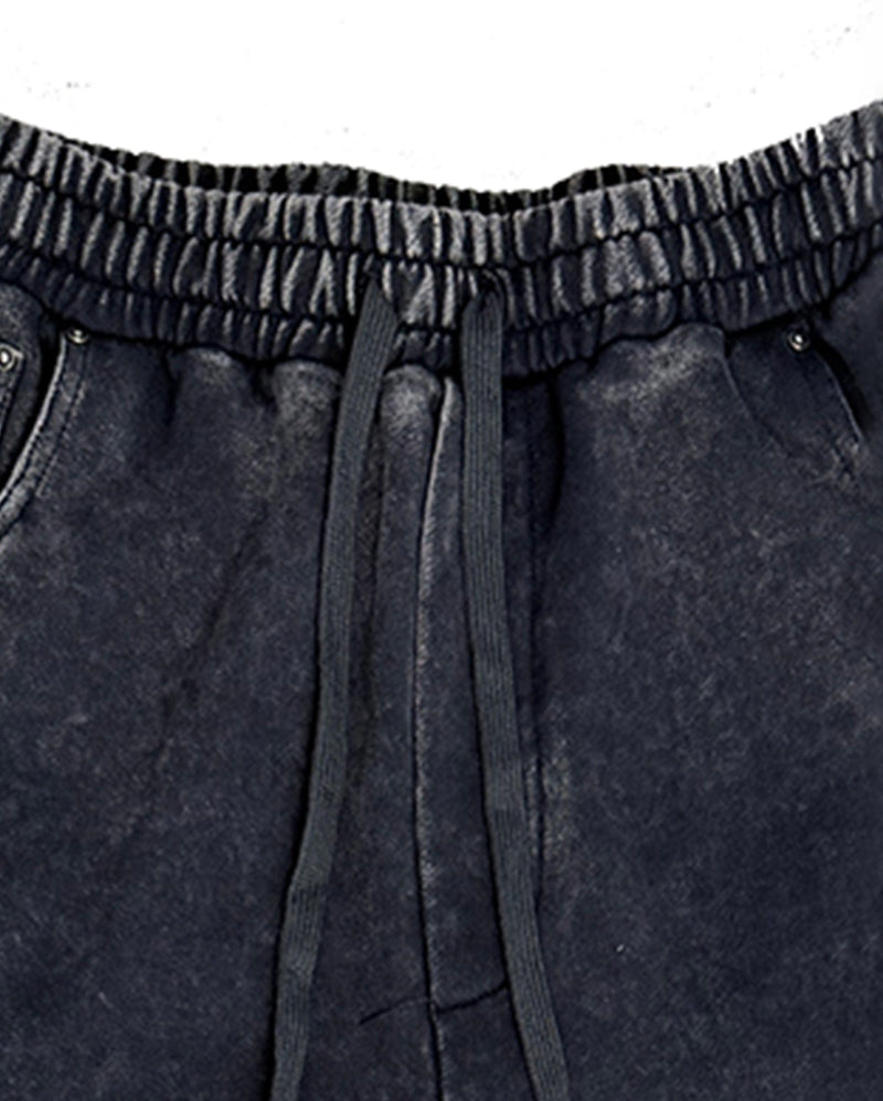 Pin Badges Velvet Wide-leg Pants
