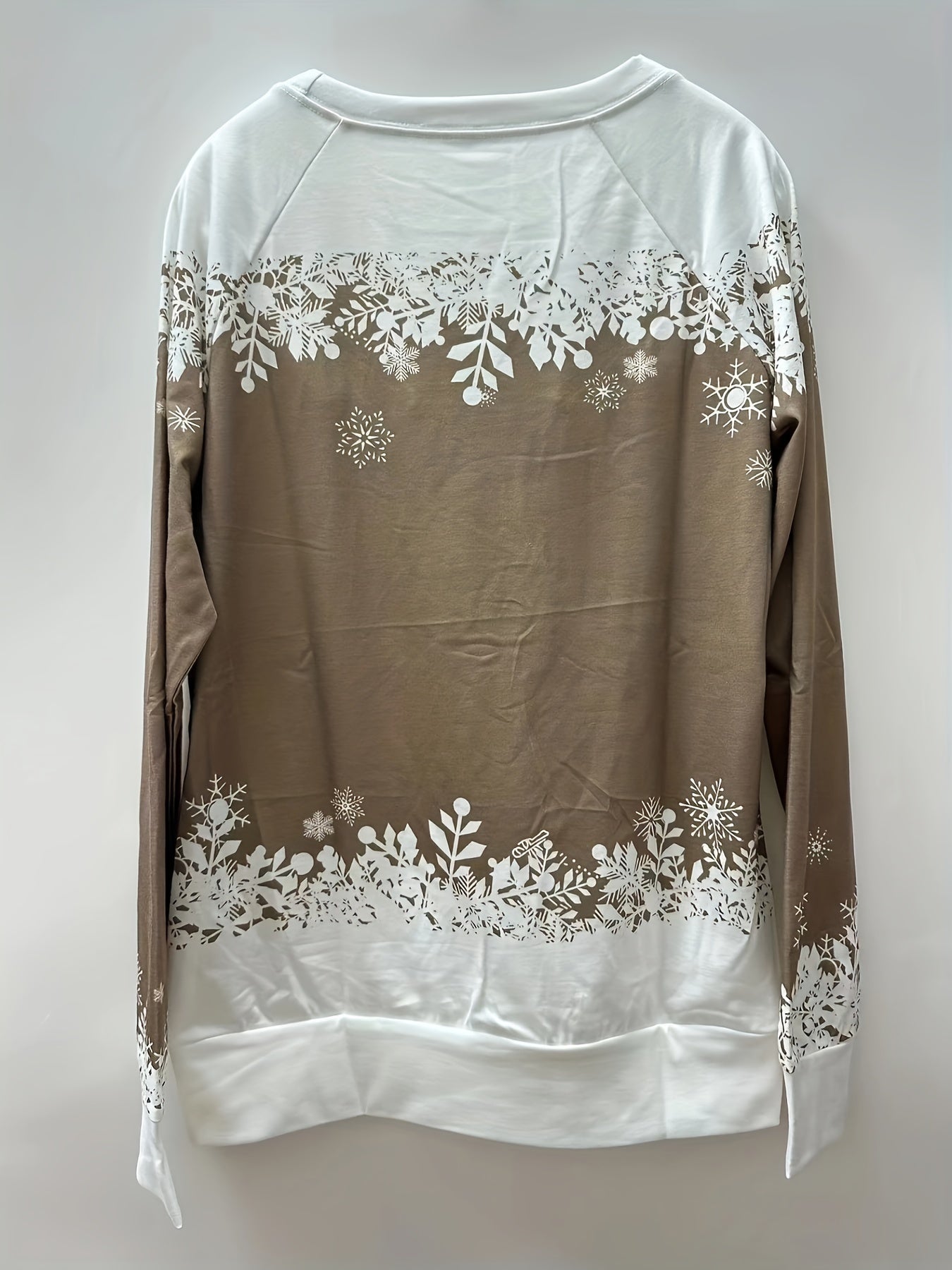 Christmas Snowman Print Sweatshirt Fh8413