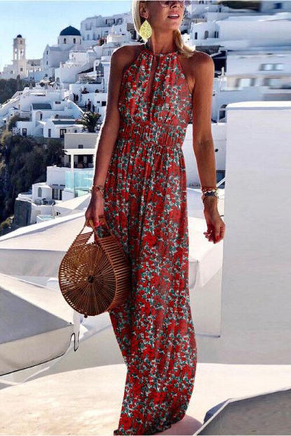Think I'm in Love Colourful Print Maxi Dress