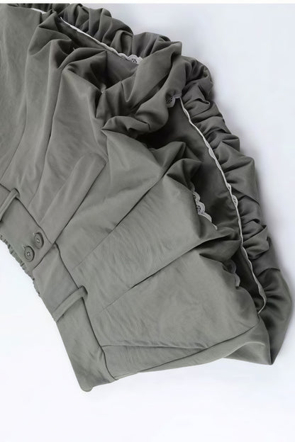 Low Waist Tulip Hem Shorts