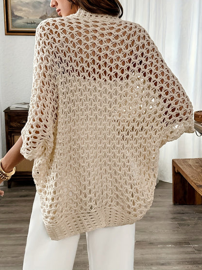 Violet | Winter Open Drape Cardigan