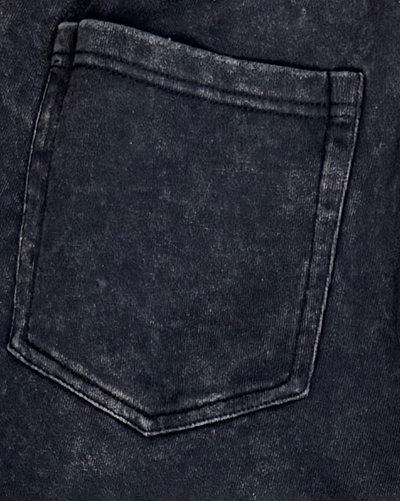 Pin Badges Velvet Wide-leg Pants