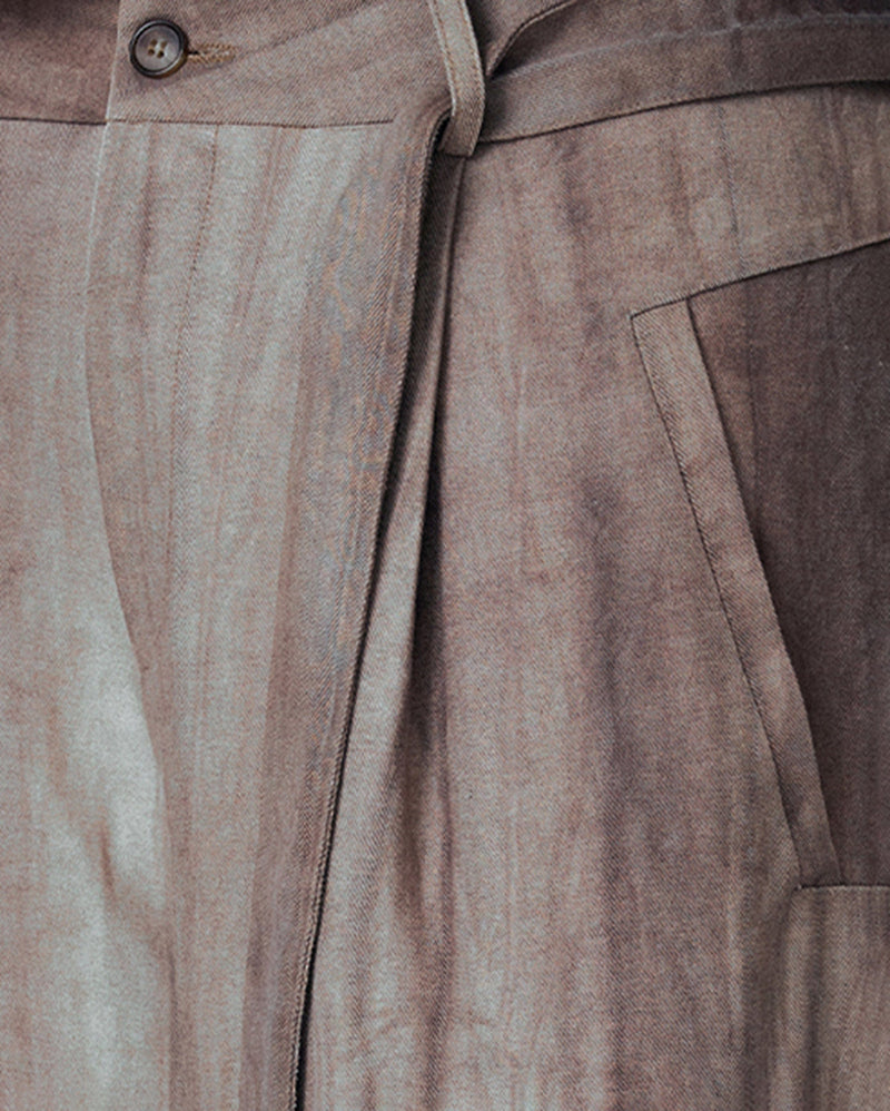 Wide-leg Linen Pants