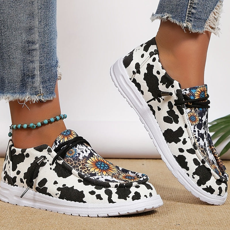 Sunflower Print Canvas Shoes Re F4145