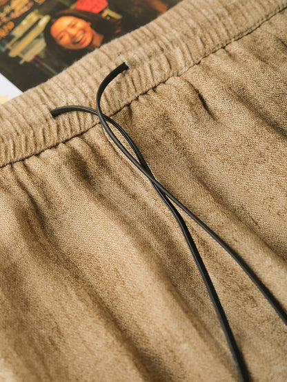 Summer Straight Linen Pants Op1055