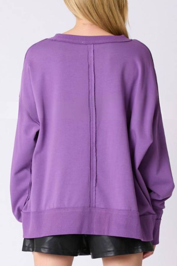 Halloween Letter Printed Top Loose Sweatshirt