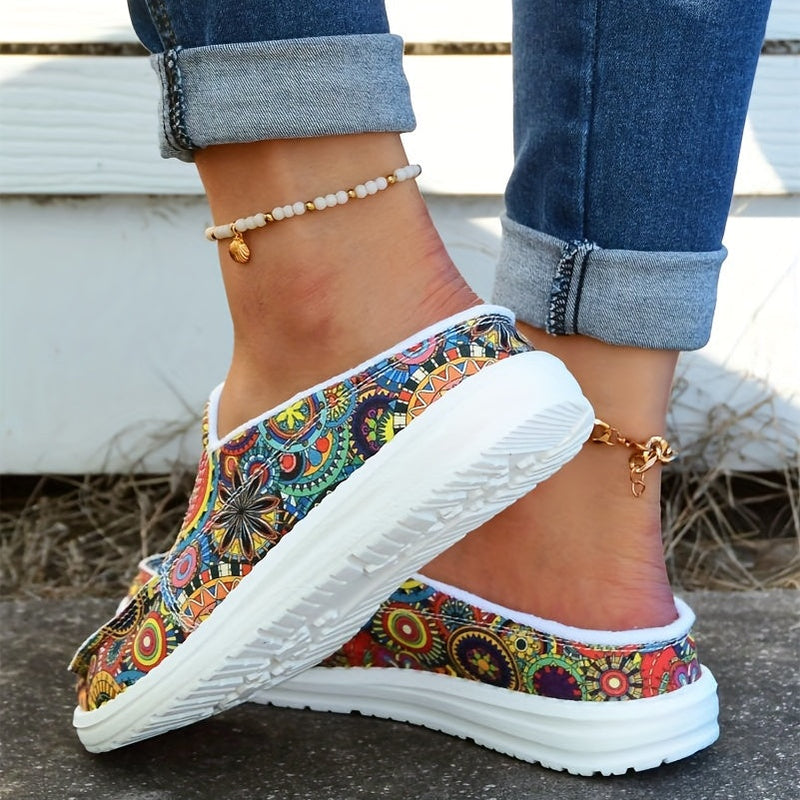 Print Canvas Shoes At9852