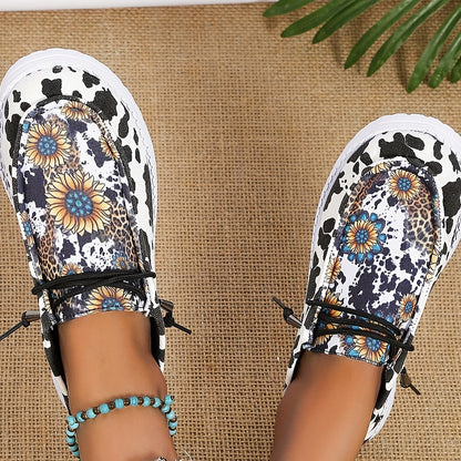 Sunflower Print Canvas Shoes Re F4145