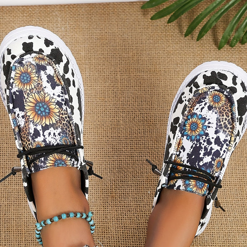 Sunflower Print Canvas Shoes Re F4145