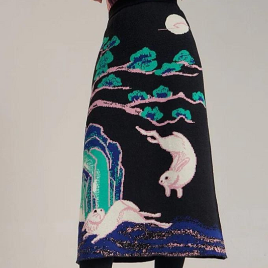Japanese-style Knit Skirt