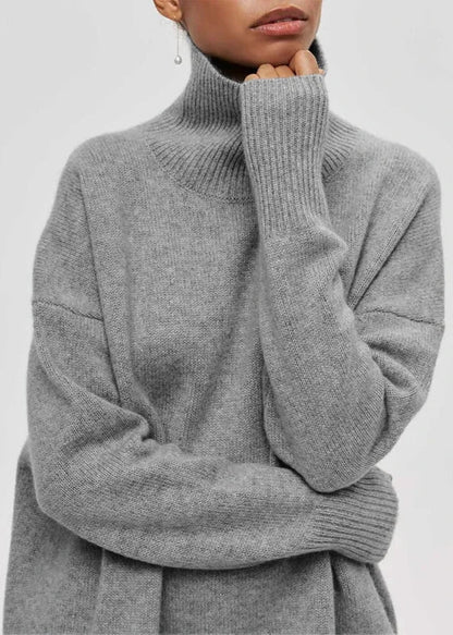 Cozy Turtleneck Pullover - Color Sweater