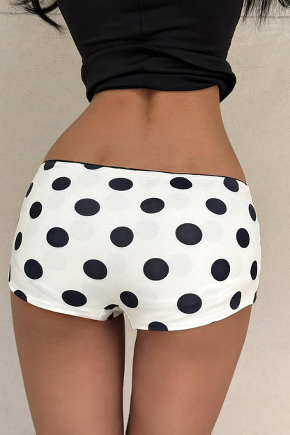 Low Waist Polka Dot Shorts