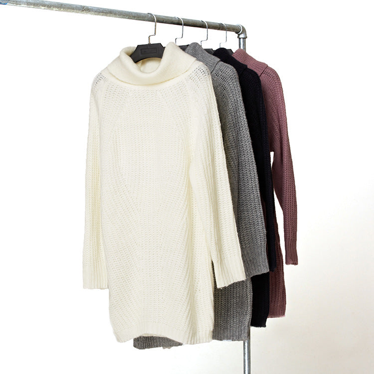 Autumn Winter Clothing Sweater Sweater Long Sleeve High-necked All-matching Color Pullover Bottoming Shirt Sweater