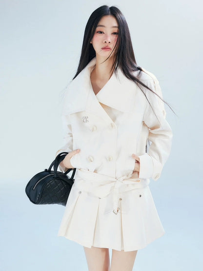 Double-breasted Belted Trench Coat