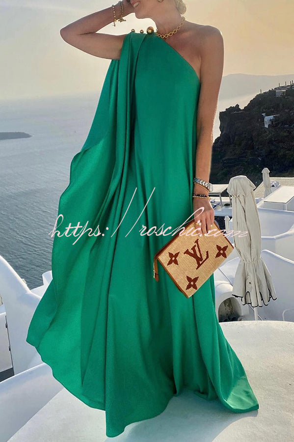 Alyse One Shoulder A-line Maxi Dress